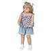 Decdeal 34,3 pollici 87 cm Bambolotti Reborn Baby Doll Vinile Full Body Realistico Bambola Ragazza Può stare in piedi Bambole da bagno carino con top viola floreale Halter e pantaloncini di jeans