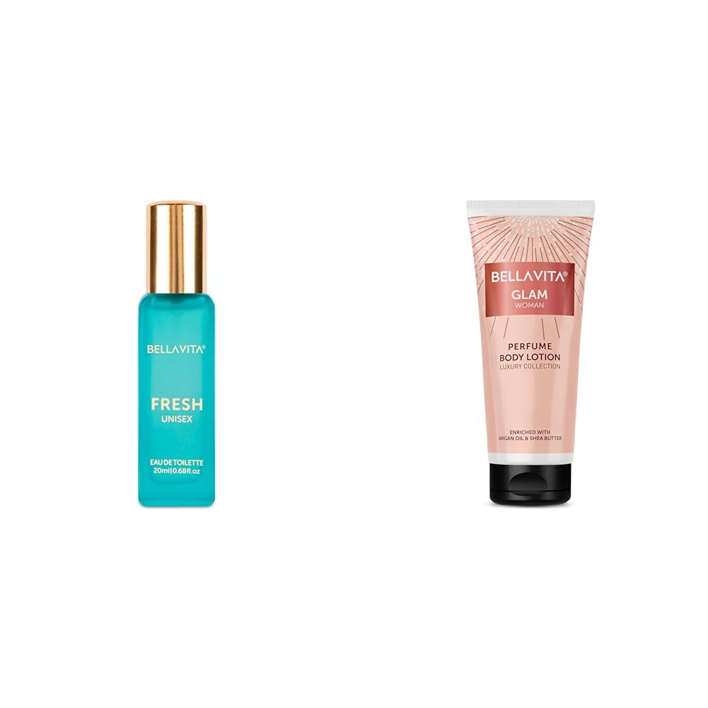 Bella Vita Luxury FRESH Unisex Eau De Toilette Glam Woman Perfume Body Lotion for Nourishing Hydrating Soft SuppleHealthy Skin with Argan Oil and Shea Butter 200 Ml-image-13
