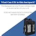 O2TOTES Ultra Lightweight Backpack Fit For Inogen One G3 & OxyGo (Patented Design) (black) Lightweight at under 14 ounces, Backpack Only, Zippered bottom, fits standard and double battery; black