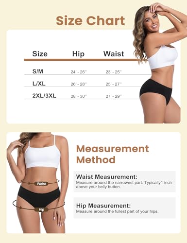 Image of ECO PERIOD Seamless Period Panties Heavy Flow Period Underwear for Women | Leakproof Menstrual Underwear, Incontinence Briefs, Soft Postpartum Panties, No Show Period Panty, Overnight Protection