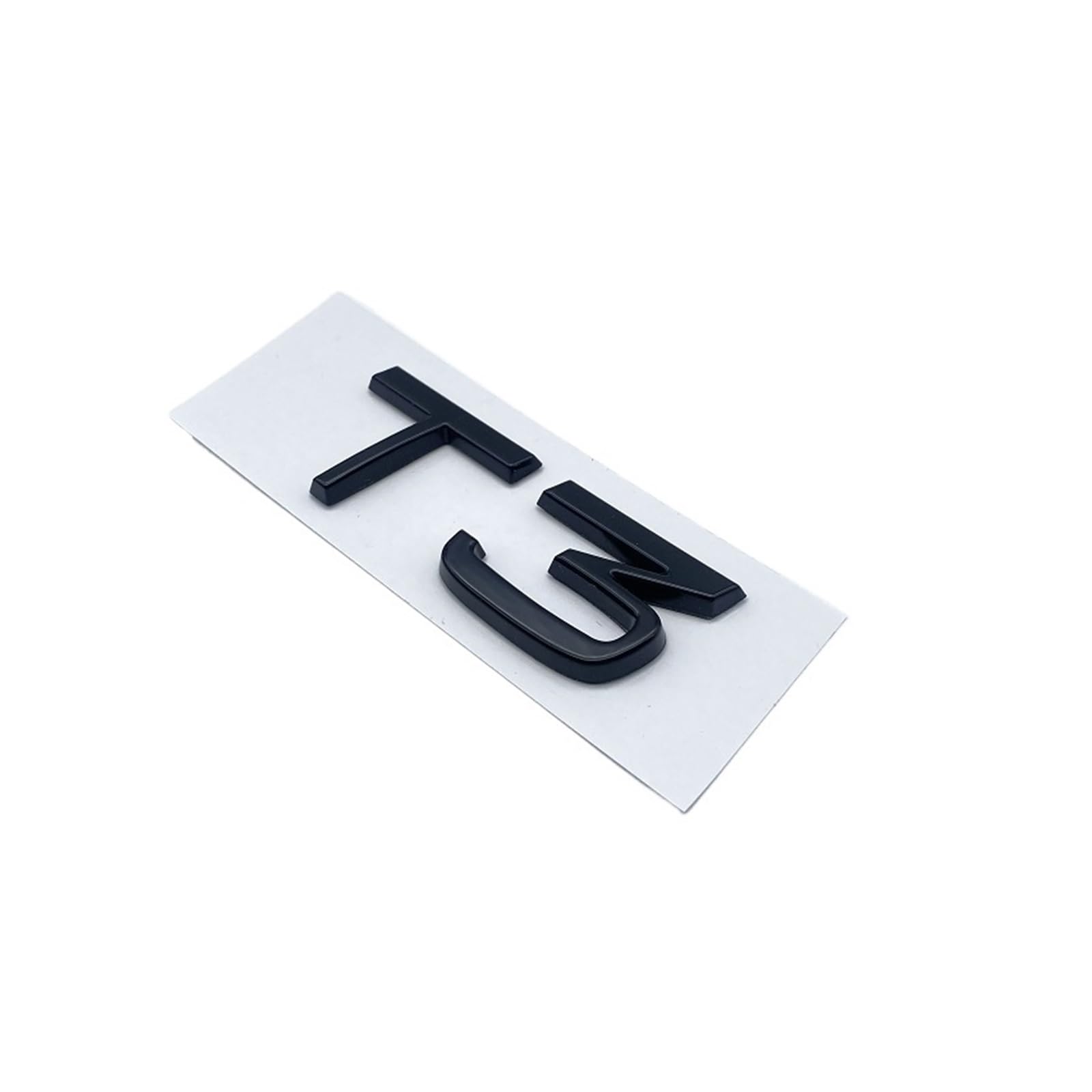 Nibott Glossy Black T3 Glossy Black Silver Emblem Nameplate Sticker Fit For Volvo Xc40 B3 B4 T3 T4 T5 For Volvo Trunk Lid Badge Models Decal Car Sticker(Glossy Black T3)