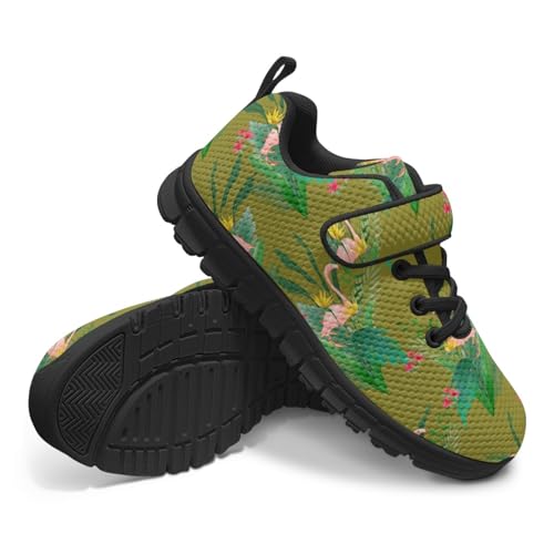 Walking Shoes for Kids Boho Flexible Breathable Sneakers for Kids Girls with Hook and Loops Cute Indoor Shoes4