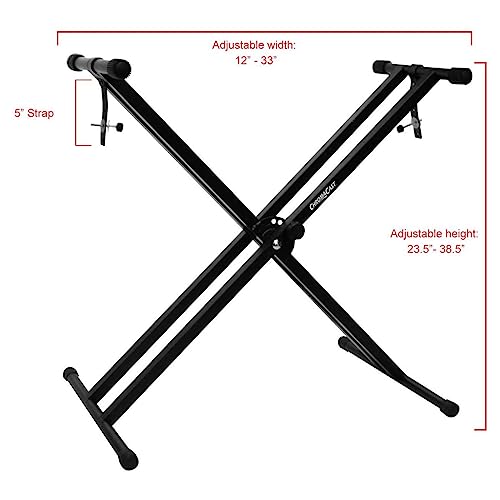 Chromacast Godpsmusic Cc-Kstand Double Braced X-Style Pro Series Keyboard Stand #TOP1