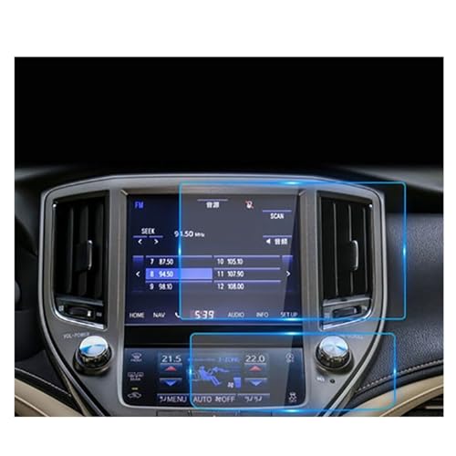 Film protection verre trempé HD écran navigation voiture garniture de luxe pour Toyota Crown 15-18