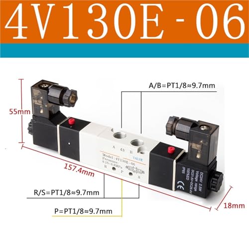 Électrovanne pneumatique AIRTAC 4V210-08 de commande directionnelle 24V