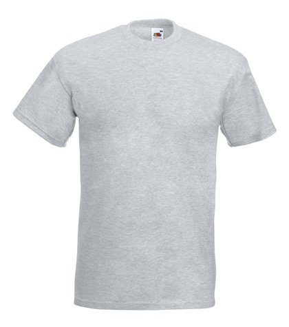 T-shirt Fruit of the Loom anti-déformation gris chiné Super Premium L