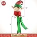 Athoinsu Adorable Christmas Elf Tree Topper Xmas Ornament Colorful XmasTree Holiday Party Decoration, 16''