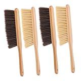 CLISPEED 4stücke Werkbankbürste Und Handbesen Zum Reinigen Von Hölzernen Werkbänken Bürste Und Handfeger Für Kaminsanierung Staubbürste Und Handbürste Für Auto Bett Möbel Kleidung Garten Un