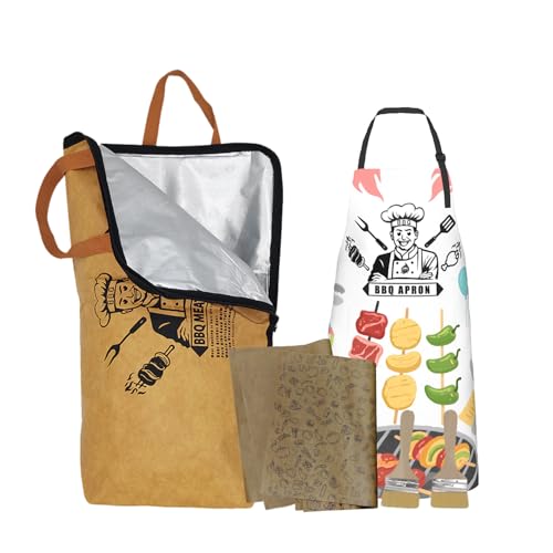 BBQ Blanket for Resting Meat-Insulated Smoker Grilling Bag Meat Resting Bags Meat Blanket Bag BBQ Accessories Smoker Accessories Grill Accessories Grilling Gifts for Men 6 PCS