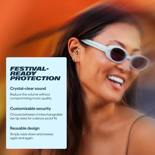 Image of Loop Experience 2 Ear Plugs - Stylish Certified Hearing Protection for Concerts & Festivals, Live Events, Musicians, Sports, DJs and Nightlife - 17dB Noise Reduction Earplugs (High-Fidelity)