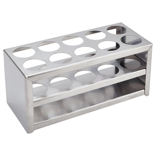 UNICRAFTALE 1pcs Support de Tubes à Essai Acier Inoxydable Porte Tubes à Essai Portoir pour Tubes à Essai Supports de Présentation de Tubes Cylindriques...