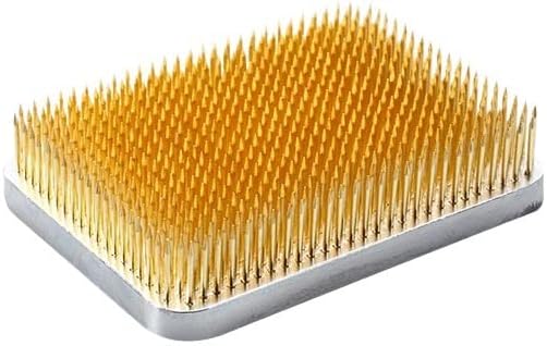 Ishizaki Kenzan Hanakatsu Kaku Kenzan Large Square Safety Type (with Chain) Brass Needle 205