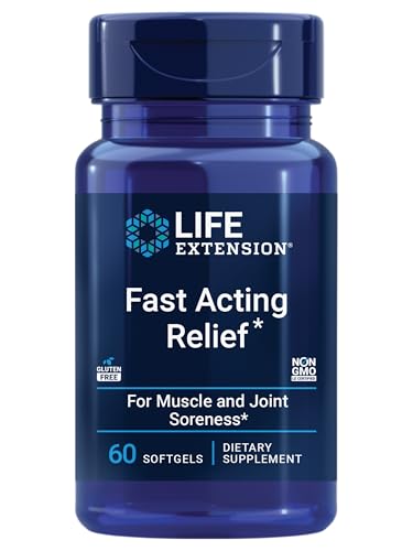 Life Extension Fast Acting Relief, Turmeric and Boswellia, 60 Softgels - image 1