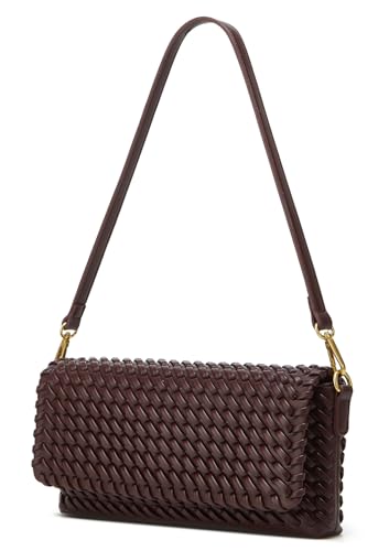 Bolso bandolera mujer de cuero PU color amarillo claro miniatura 3