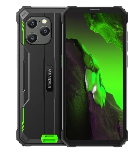 SONGMIKY Bv8900 Pro teléfono móvil Robusto y Duradero 8GB + 256gb ip68 / ip69k 6,5 Pulgadas FHD Android 13 MediaTek Helio P90 64mp 10000mah 4G teléfono Inteligente(Green)