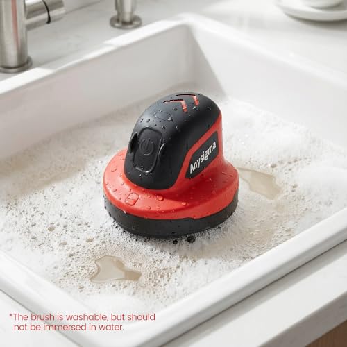 Image of Electric Grill Brush for Outdoor Grill- 4 Replaceable Heads, 3000mAh IPX7 Waterproof BBQ Cleaning Scrubber for Kitchen & Car & Bathroom - Ideal Mother's for Grill Lovers, Dad, Mom