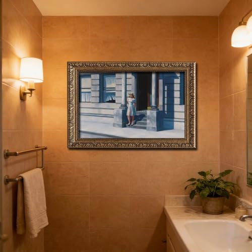 Impression sur toile Summertime de Hopper sous cadre premium
