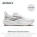 Brooks Women’s Glycerin 22 Neutral Running Shoe - White/Grey/Black - 10 Wide