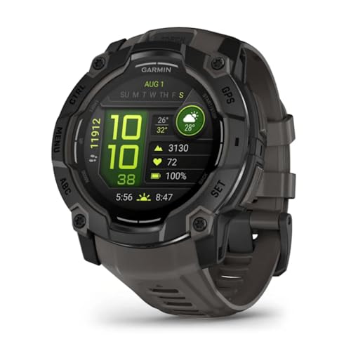 Garmin Instinct 3 AMOLED Montre GPS Robuste et connectée – avec Bracelet – Boîtier 50 mm - vue 5