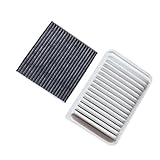 MGWMLSDPP Engine Air Filter 17801-28030 + AC Cabin Filter 87139-0N010 Combo Set Fit for Toyota