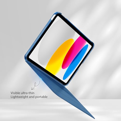 EasyAcc Case for iPad (A16) 11th/10th Generation 2025/2022 11/10.9 inch, Slim Hard Protective Cover for iPad 11/10 Gen, Models A3354/A3355/A3356/A2696/A2757/A2777/A3162, Blue Sky - Image 4