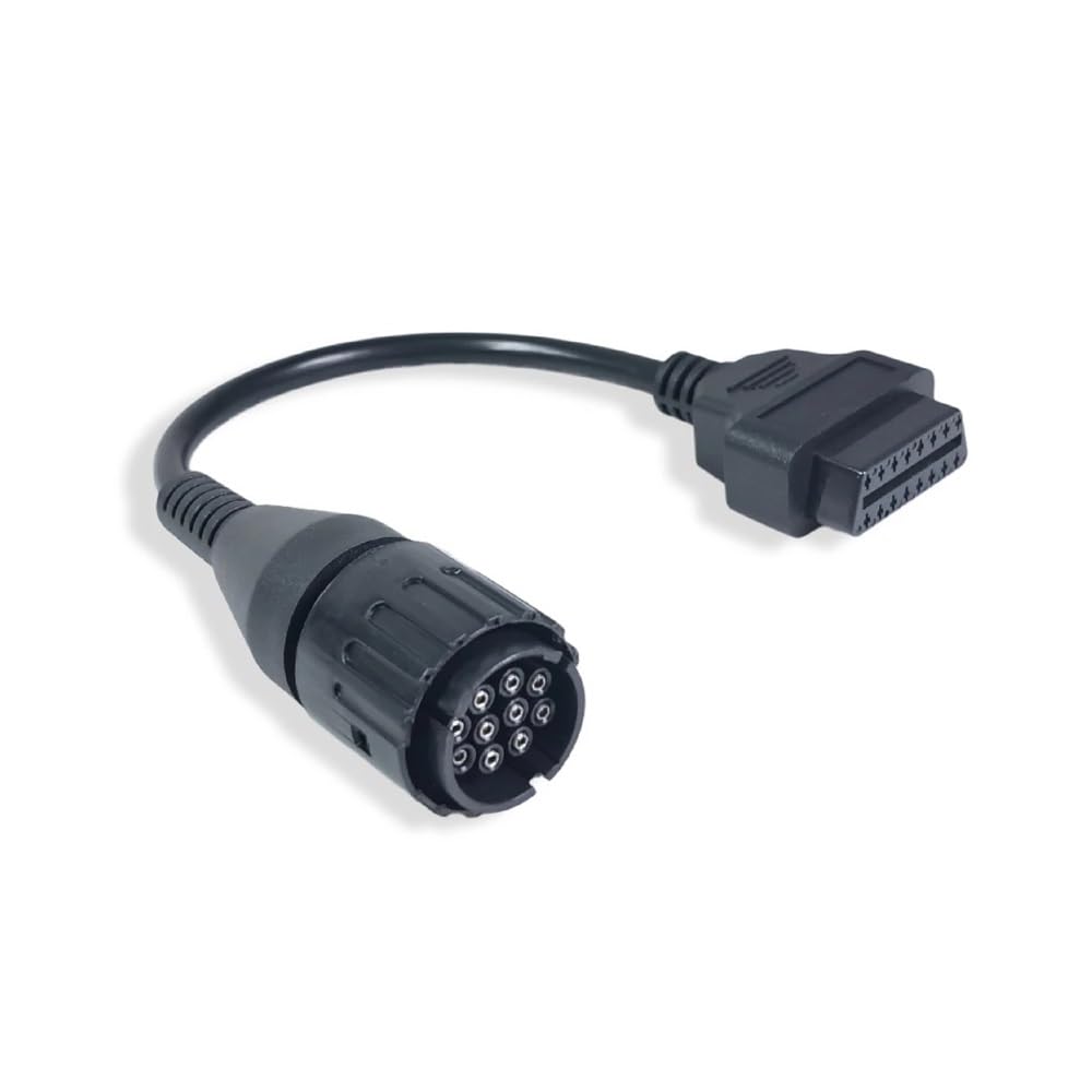 Pasuje do motocykli bm. Kabel 10-pinowy. 10-pinowy adapter OBD2 16-pinowy. Złącze diagnostyczne OBD2 bm.