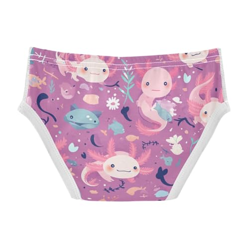 Lovely Axolotl Pattern Hawaiian Toddler Boys Cotton Kids Underwear Breathable Undies2