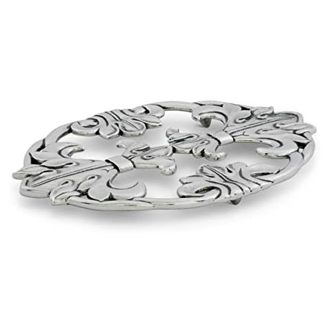 Arthur Court Designs Aluminum Fleur-De-Lis Trivet Cover