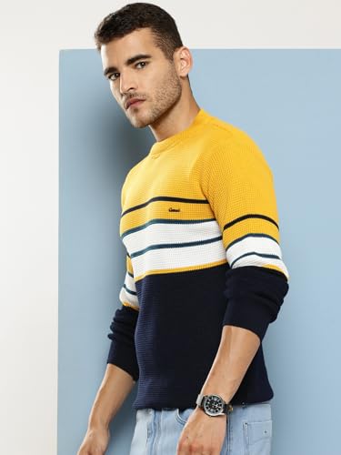 Image of Aarika Mens Winter Wear Black Colour Solid Woolen Sweater
