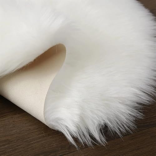 Moquette moelleuse blanche de qualité supérieure en peluche 60x90 - 7