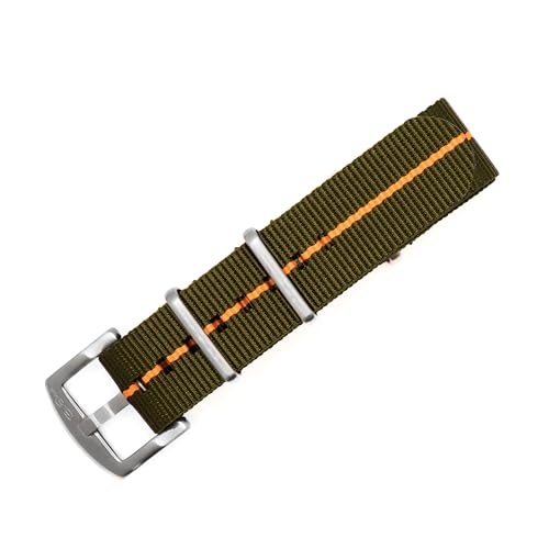 Image of BluShark - Original Collection Military-Style Waterproof Watch Strap, Fits All Timepiece Brands, Durable Nylon Wristwatch Accessories with Stainless Steel Buckle - 18mm, 20mm, 22mm & 24mm Watch Bands