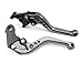 RIDE IT FOREVER Short Brake Clutch Levers for CBR500R/CB500F/X 2013-2021,GROM 2014-2023,CBR250R 2011-2013,CBR300R CB300F/FA 2014-2022,CB400F/CB400R 2013-2020-Grey