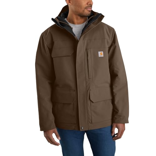 Carhartt Manteau traditionnel isolé Super Dux à coupe décontractée Vestes décontractées Homme, Marron, M