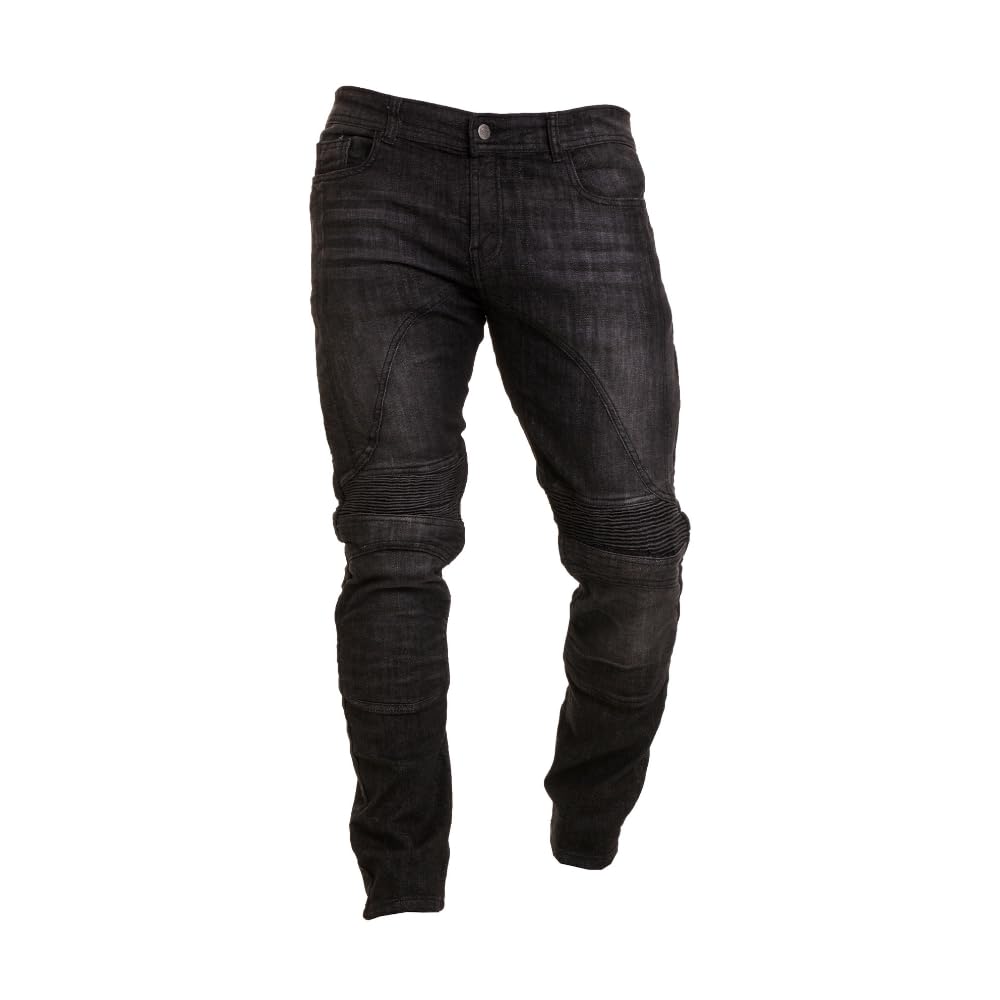 Jeans da Moto da Uomo Fodera Protettiva in aramide, Pantaloni in Denim da Moto con Protezioni Rimovibili, Pantaloni da Motociclista per Uomo