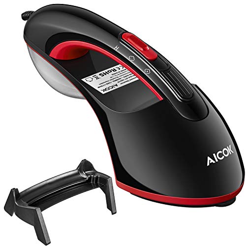 AICOK 1500W Plancha Vertical Vapor, 130ml Portátil para el Hogar y Viaje, Plancha de Mano Eliminación Rápida de Calor y Arrugas, 2020 La última Tecnología Potente Calefacción