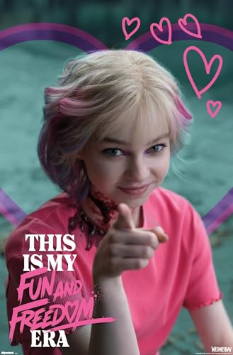 Trends International Wednesday: Season 2 (2025) - Enid Fun And Freedom Wall Poster, 22.4L x 14.7W, Premium Unframed Version