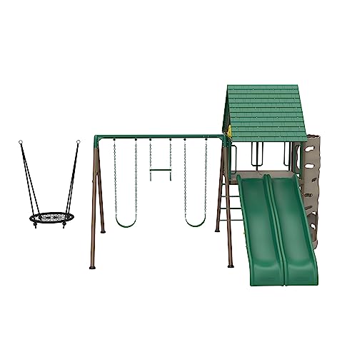 Lifetime Big Stuff Two-Slide Swing Set Playset