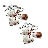 kuhfell ikea schweiz Country-Charakter Loberon Schlüsselanhänger 2er Set Tanus, Kuhfell, Zink, Eisen, H/B ca. 4/4 cm, braun/weiß