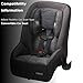 Cosco Mighty Fit 65 DX Convertible Car Seat, Heather Onyx