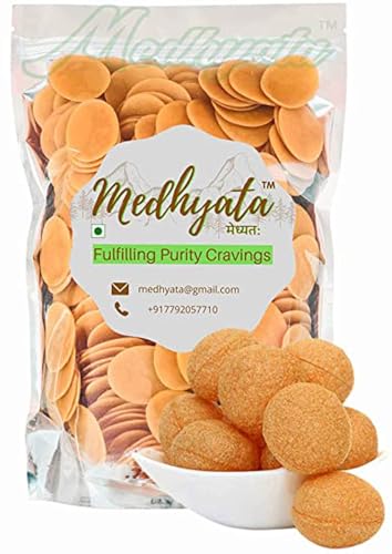 Medhyata Ready to Fry Dry Golgappa(Oval Papad) (250, Grams)