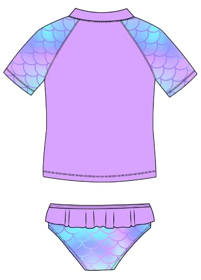 PHAYON Boys Two Piece Swimsuits Long Sleeve Rashguard Swimwear Boy's Bathing Suit Trunks2