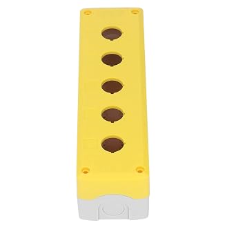 Hyuduo Push Button Box Control Station with 5 Holes, Industrial Switch Shell Casing for Equipment, Durable Push Button Box Enclosure for Machinery Control