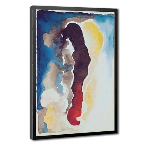 Poster abstraction portrait de Paul Strand Georgia O'Keeffe toile 30x45cm