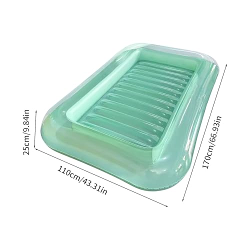 Lit gonflable de piscine ergonomique pour soulager les cervicales