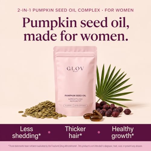 Glov Beauty Pumpkin Seed Oil Hair Wellness Softgels