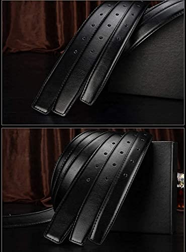 Men's Leather Hole Belt Strap Without Buckle, Strap ONLY 2.8/3.0/3.2/3.5/3.8cm（5size） wide,replacement belt3