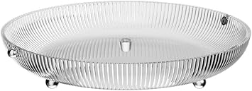 Footed Fruit Bowl, 10" Decorative Fruit Basket for Kitchen Counter, Table Countertop, Home Decor, Round Fruit Holder for Breads and Vegetable