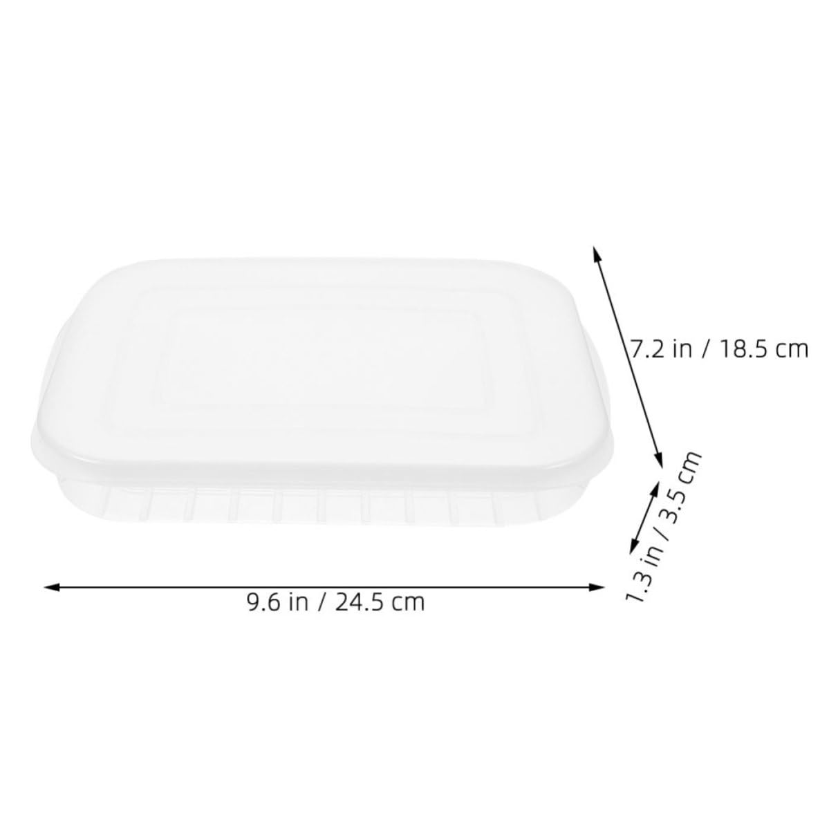 Boîtes de Conservation Hermétiques pour Bacon et Fruits de Mer, Lot de 6 Pièces en Pp et Pe, Empilables Couvercles, Cuisine et Entreprise