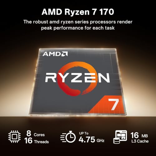 Image of Lenovo IdeaPad Slim Laptop with Ryzen 7 170 & 15.3 inch WUXGA, 16GB + 1TB