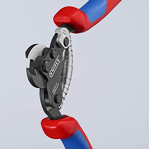 KNIPEX Tools - Wire Rope Cutters, Multi-Component (9562160), 6-Inch, w/ Lock and Spring - Thumbnail 6